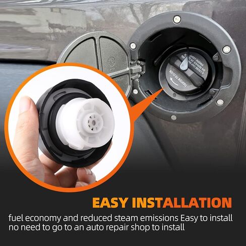 غطاء خزان الوقود بغطاء الغاز متوافق مع سيارات جيب، ليبرتي، كوماندر، جراند شيروكي فايبر، دورانجو، كرايسلر أسبن، والبدائل الأخرى 52124512AA، 52030433AB، in Kuwait