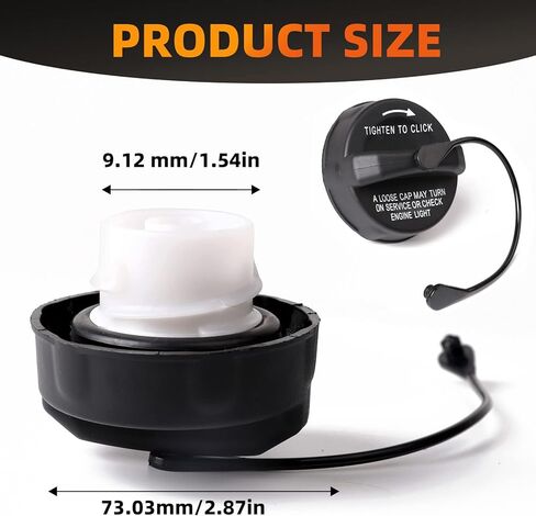 غطاء خزان الوقود بغطاء الغاز متوافق مع سيارات جيب، ليبرتي، كوماندر، جراند شيروكي فايبر، دورانجو، كرايسلر أسبن، والبدائل الأخرى 52124512AA، 52030433AB، in Kuwait