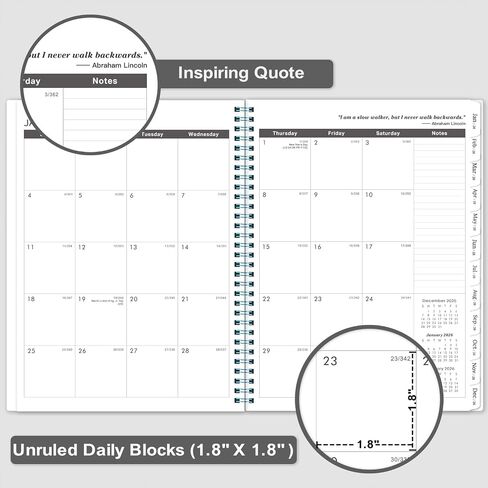 2024-2027 Monthly Planner/Calendar - 3 Year Monthly Planner 2024-2027, Academic Monthly Planner, July 2024 - June 2027, 9'' x 11'', Tabs, Note Pages in Saudi Arabia