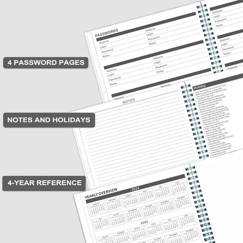 2024-2027 Monthly Planner/Calendar - 3 Year Monthly Planner 2024-2027, Academic Monthly Planner, July 2024 - June 2027, 9'' x 11'', Tabs, Note Pages in Saudi Arabia