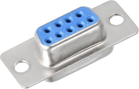 موصل Uxcell D-sub DB9 أنثى مقبس 9-pin 2-Row Port Terminal Breakout للمعدات الميكانيكية وأجهزة الكمبيوتر CNC، حزمة زرقاء من 1 in Saudi Arabia