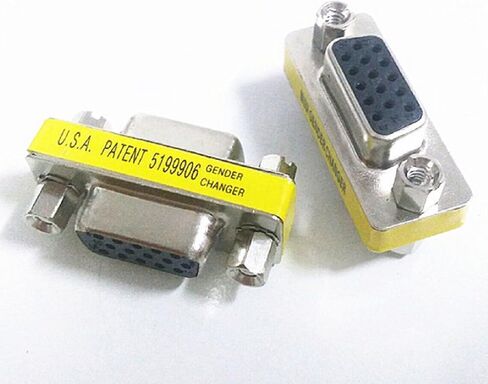 5 حزمة VGA مغير الجنس أنثى إلى أنثى SVGA HD15 محول مقرنة محول in Saudi Arabia