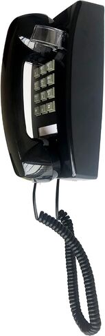 Wall Telephone, Corded Landline Phone for Home, Retro House Phone for Home/Office/Hotel/Telephone Booth, Solid Analog Desk/Wall Mountable Senior Phones (Black) in Saudi Arabia