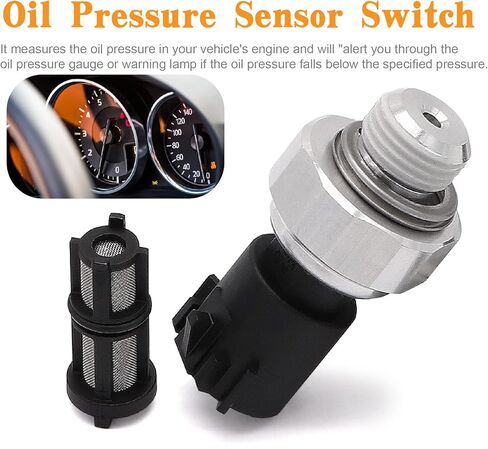 وحدة إرسال مفتاح مستشعر ضغط الزيت مع فلتر 12673134 213-4411 12596951 12621234 متوافق مع تشيفي سيلفرادو سوبربان تاهو جي إم سي سييرا يوكون إمبالا بونتياك G8 GM معدات PS690 PS508 PS711 in Kuwait