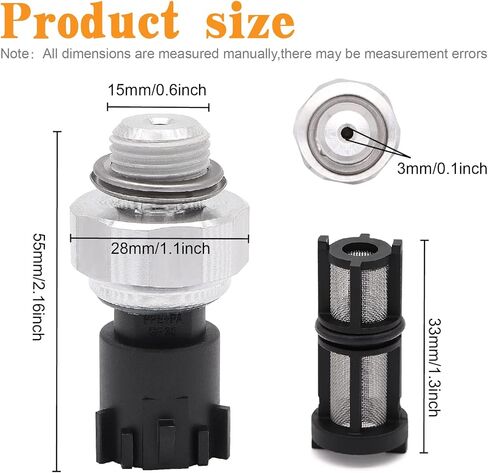 وحدة إرسال مفتاح مستشعر ضغط الزيت مع فلتر 12673134 213-4411 12596951 12621234 متوافق مع تشيفي سيلفرادو سوبربان تاهو جي إم سي سييرا يوكون إمبالا بونتياك G8 GM معدات PS690 PS508 PS711 in Kuwait