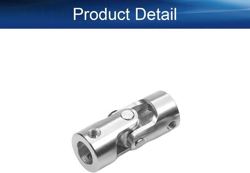 Heyiarbeit 8mm to 8mm Single Steering Shaft Universal U Joint, Universal Joint Coupling Connector 2Pcs in Saudi Arabia