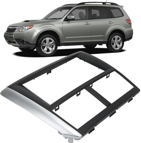Dash Panel DVD Frame, ABS Double Din Antiaging Auto Stereo Radio Fascia Seamless Fitment Sturdy for Modification Replacement for Subaru Forester 2009-2013 in Saudi Arabia