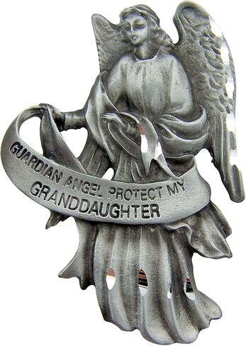 مشبك قناع بيوتر جارديان آنجل، 2 1/2 بوصة - يحمي حفيدتي in Kuwait