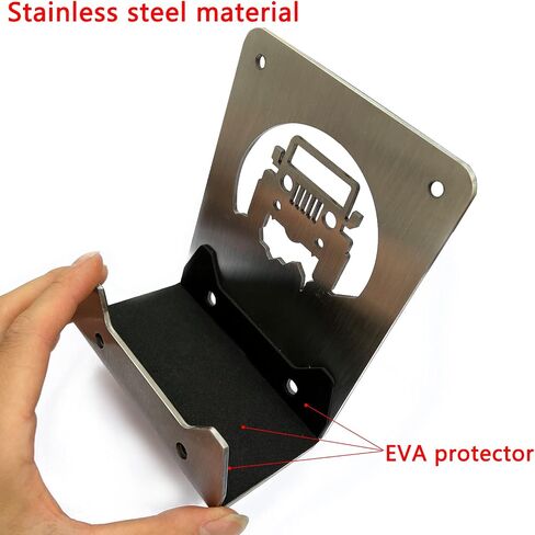 Heavy Duty Door Hanger Bracket for Garage Wall - Heavy Duty Utility Hook for Wall Mount Ladder Storage.Fit for Jeep Wrangler Door Hanger Bracket(Bright Silver（Pack of 2）) in Saudi Arabia