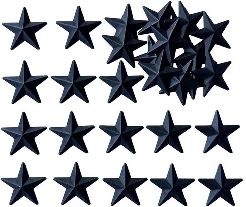 MGSYPHOME Mini Rustic Barn Star/Small Metal Stars for The Western Country Family Farmhouse Home Decoration,Metal Stars for Crafts,Star Decor,1.25-Inch, Set of 27.(Rust)…… in Saudi Arabia