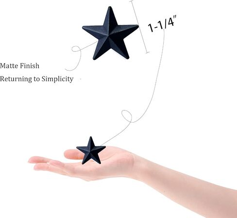 MGSYPHOME Mini Rustic Barn Star/Small Metal Stars for The Western Country Family Farmhouse Home Decoration,Metal Stars for Crafts,Star Decor,1.25-Inch, Set of 27.(Rust)…… in Saudi Arabia