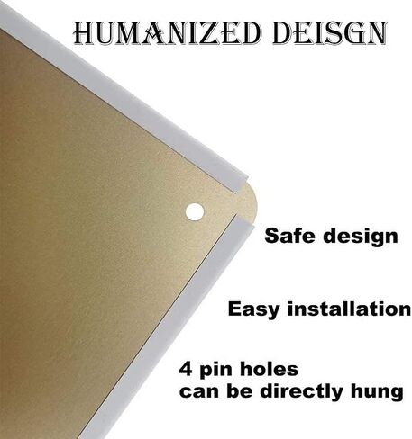 تحذير احذر من نحل العسل في أماكن العمل للمنزل، المزرعة، النادي، الحديقة المعدنية العتيقة تين تسجيل الجدار الديكور 12x8 بوصة in Kuwait