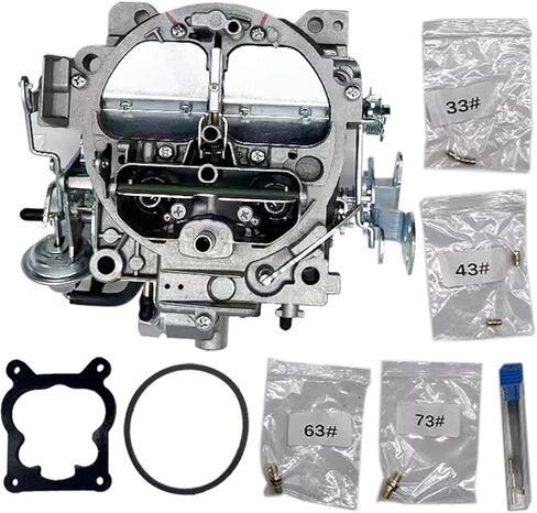 روتشستر Quadrajet المكربن ​​4 برميل لشيفي 350 454 327 427 محرك الشاحنات والسيارات، استبدال للمحرك 1966-1973 كتلة صغيرة كبيرة جي إم سي كارب 1901R 4MV 750 CFM 1901-GG 4-BBL فراغ الثانوية in Kuwait