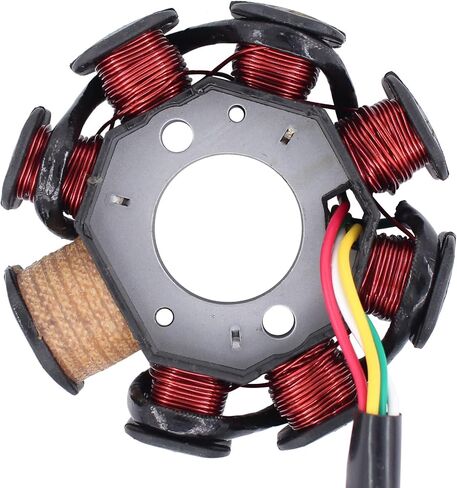 XtremeAmazing 8 أقطاب 8 لفائف مغناطيسي الجزء الثابت ملف الإشعال لمحرك GY6 125cc 150cc ATV سكوتر الذهاب كارت رباعية الدراجة الترابية عربات التي تجرها الدواب الدراجة in Saudi Arabia