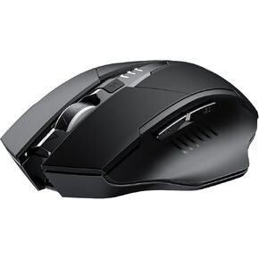 INPHIC Wireless Mouse Rechargeable, Battery Visible, 2400 DPI, 6 Buttons, Ergonomic Large Mouse for Laptop, Computer, Mac, PC etc.