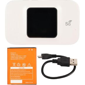 4G Mobile WiFi Hotspot Support 10 Devices Connection Mini LTE Portable Router with SIM Card Slot Linux White