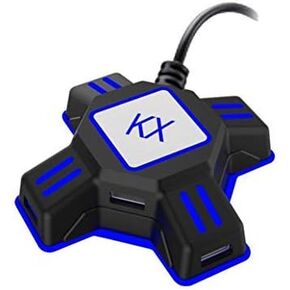 KX USB Game Controller Converter Keyboard Mouse Adapter for Switch/Xbox/PS4/PS3 - Black
