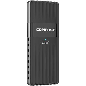 Comfast Ax3000 WF 6 Adaptier USaB 3.0 Driver WF6 DongIe Network Card 2.4/5G/6Ghz Wirelest Signal Adapter for Pc Laptop Win10/11