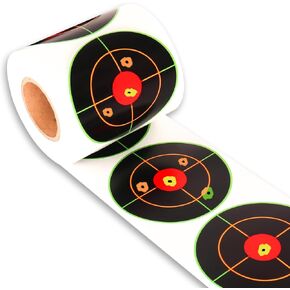 Highwild 3 Inch Splatter Adhesive Bullseye Shooting Target Stickers - Splash Effect of Multiple Colors - 250 Pack