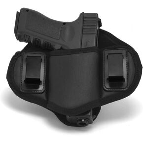 GEEDUD Pancake Holster, Gun IWB Holster PU Leather Compatible with 9mm, SCCY CPX-2 9mm, P320, Taurus G2C, G19 Gun Pistol Holsters