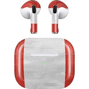 Skinit Decal Audio Skin Compatible with Apple AirPods (3rd Gen, 2021) - Skinit Originally Designed Peru Flag Distressed Design