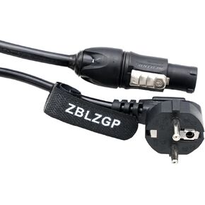 Power Plug Cable for Aputure LS 1200D 600d Pro LS 600x Pro 600c Pro II C300d II 300x Nova P300c P600c LED Video Continuous Light (US Plug, 3M/9.84FT)