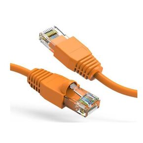 Nippon Labs 75Ft Cat6A UTP Ethernet Network Booted Cable, 24AWG 75 Feet Gigabit LAN Network Cable RJ45 High Speed Patch Cable (Orange)