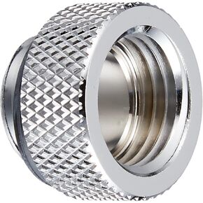 Bitspower G1/4" Male to Female Extender Fitting, 7.5mm, Black Sparkle