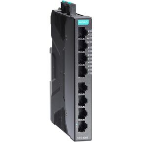 Moxa SDS-3008 , Compact Industrial Smart Ethernet Switch with 8 10/100BaseT(X) Ports, Dual 12/24/48 VDC Power inputs, -10 to 60°C Operating Temperature