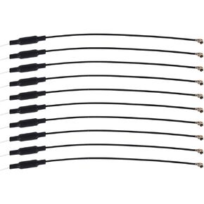 10pcs أنبوب هوائيات البلاستيك النحاسي ، RG1.13 الهوائيات المتلقي متعدد الاتجاهات مع CAP للمنزل الذكي لمركبات التحكم عن بُعد RC FPV Drone Quadcopter Multicopters Boats