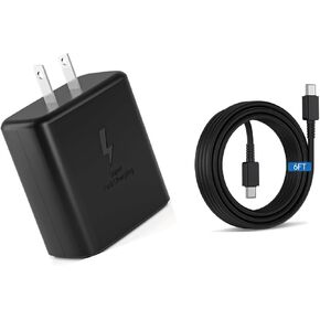 S25 S24 AI Phone Charger, 45W Super Fast Charger for Samsung Galaxy S25 Ultra/S25+ Plus/S24 Ultra/S24+ Plus/S23 Ultra/S23/S22/S21/S20, Note 20/10 5G 6.6FT Charging Cable Cord