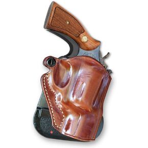 Premium Leather OWB Paddle Holster Open Top Top Fits S & W Model 15 38 Special 2 "برميل ، سحب اليد اليمنى ، اللون البني #1331 #