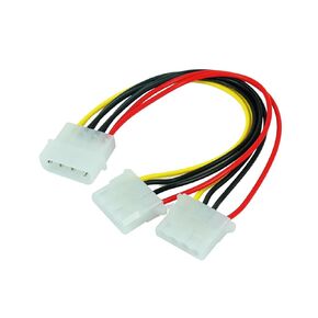 18cm 4pin PSW Power IDE Y Splitter Cable LP4 to J29 Male to Female Cable Video Card Cord PC Computer Accessories