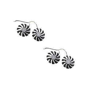 POPETPOP 2pairs Video Cooling Fan for Graphics Card Efficient Replacement Cooler for Gaming Video Accessories Easy to Install Remove Essential for Graphics Cooling