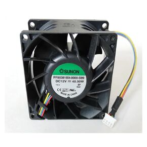 80mm High Speed PWM Cooling Fans Original for SUNON PF80381BX-0000-S99 DC12V 4A 48W 80 * 80 * 38MM 8CM 4 Lines Cooling Fan
