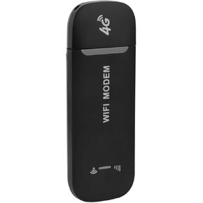4G USB Portable WiFi, Multi User Sharing Portable 4G Router Plug and Play for Travel (Black)