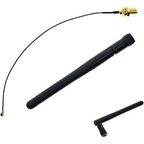 2.4Ghz 3Dbi WF 2.4G Angten Rp-SMA Male Wireless Router + 17Cm Pci U.Fl Ipx to Rp SMA Male Pigtail Cable Esp8266 Esp32