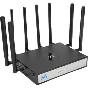 Cuifati 5G WiFi Router with SIM Card Slot, WiFi 6 CPE Dual Band 4.67Gbps Cellular Wireless Router Up to 100 Users, NR SA NSA Internet with WAN LAN Port, for Home Office (US Plug)