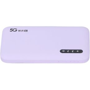 5G WiFi 6 Mobile Hotspot, 2.4GHz 5.8GHz Dual Band High Speed Router with Sim Card Slot, Support 16 Devices, 6100mAh Battery, Portable WiFi for Travel