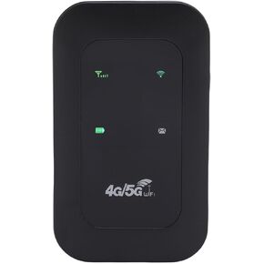 4G 5G Wi Fi Mobile Hotspot, Portable Wi Fi Router 300Mbps High Speed, 10 Connected Devices, Small WL Network Device with SIM Card Slot for Travel, Business Trip, Work