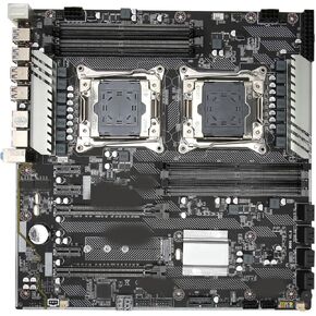 X99 F2 Motherboard, E ATX E ATX Gaming Motherboard with SATA3.0 M.2 NVME PCle.1X Interface, Computer Replacement Motherboard with Digital Diagnostic Function