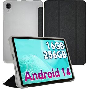 قضية لـ Odea Android 14 S11 Tablet 11 بوصة ، والجلد PU وغطاء TPU غطاء محامل قذيفة خفيفة الوزن فائقة الوزن ، أسود in Kuwait