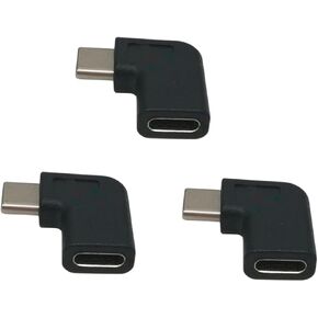 3Pcs USB Type C Adapter Male to Female Converter for Laptops Tablets and Mobile Phones Low Profile Design Compatible with MacBook Surface Book and More