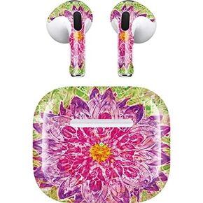 Skinit Skinit Audio Audio Skin متوافق مع Apple Airpods (3rd Gen ، 2021) - Skinit مصمم في الأصل تصميم زهرة الجينسنغ