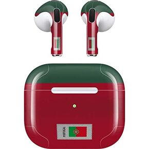 Skinit Decal Audio Skin Compatible with Apple AirPods (3rd Gen, 2021) - Skinit Originally Designed Portugal Soccer Flag Design