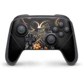 Skinit Decal Gaming Skin Compatible with Nintendo Switch Pro Controller - Officially Licensed Sarah Richter Wolf Howling by Sarah Richter Design