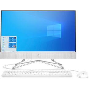 HP 24 All-in-One PC, Intel Core i3-1115G4, 4GB RAM, 256GB SSD, Snow White, Windows 11 Home, 24-df1023w