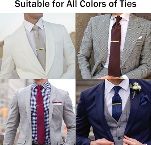 مشبك ربطة عنق للرجال باللون الأسود، دبابيس ومشابك مقاس 2.5 بوصة للرجال فريدة من نوعها، مشبك ربطة عنق أسود مثالي كهدية عيد الأب، والذكرى السنوية للزفاف، واحتراف الأعمال، وربطات العنق العادية in Kuwait