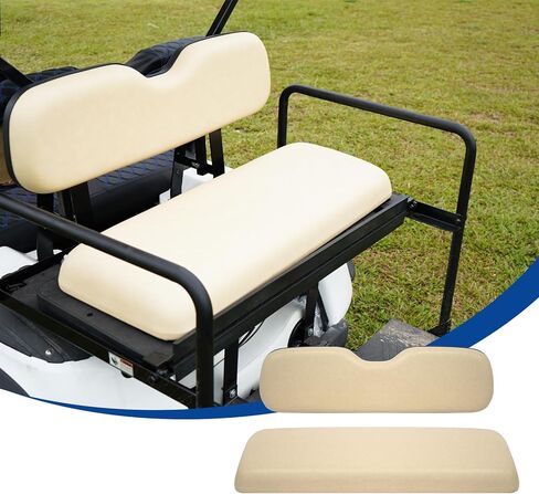 وسائد مقاعد بديلة أمامية لسيارة Club Car Precedent 2004-2011، طقم مكون من قطعتين يحتوي على مسند الظهر والمقعد السفلي، بيج in Saudi Arabia
