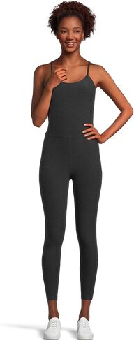 Beyond Yoga Spacedye Uplevel Midi Women’s Jumpsuit - Moisture-wicking - Polyester-lycra Blend - UV Protection Carmel Toffee Heather XS (US Women's 2-4) One Size in Kuwait